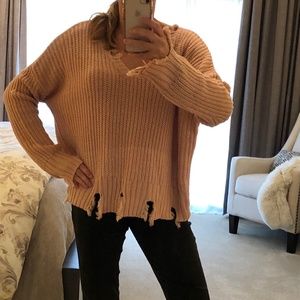 WONDERLY DECONSTRUCTED SWEATER